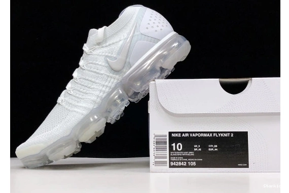 2 VAPORMAX WHITE GREY VAST FLYKNIT AIR 942842-105 1206
